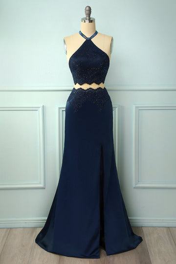 Robe de bal bleu marine